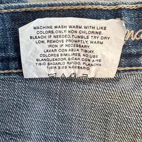 Zena VTG Y2K 90s Western Boho Denim Cowboy Shorts - Picture 7 of 7